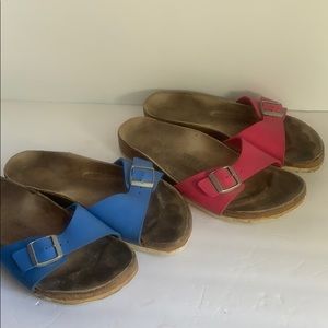 2 pairs of Birkenstock sandals